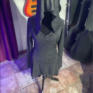 Gothic Hooded Cowl Tunic For Women